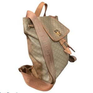 Authentic vintage Celine Macadam coated canvas monogram backpack